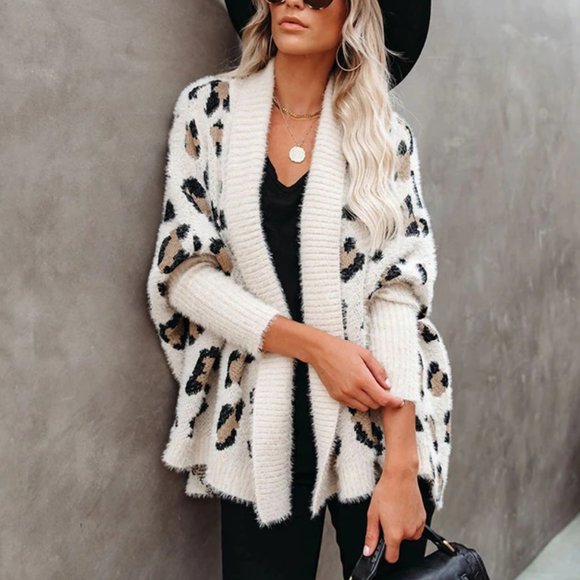 Cozy Up Leopard Print Fuzzy Cardigan - Picture 10 of 11